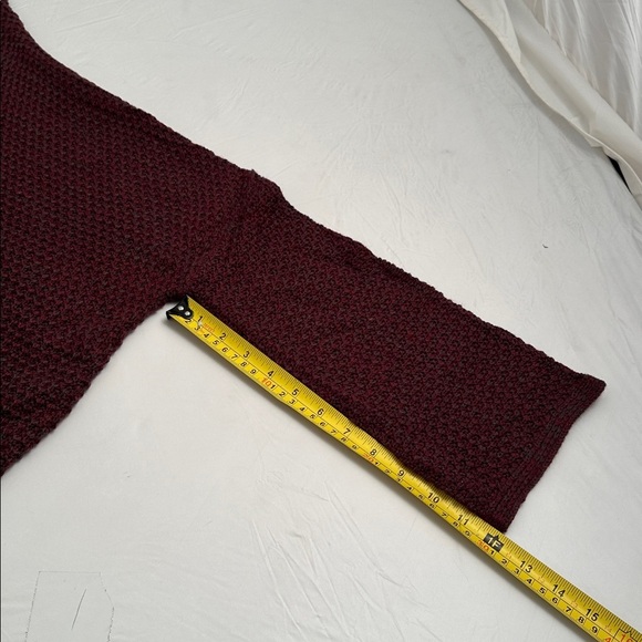 BDG burgundy and teal oversized open cardigan with pockets - Picture 8 of 10